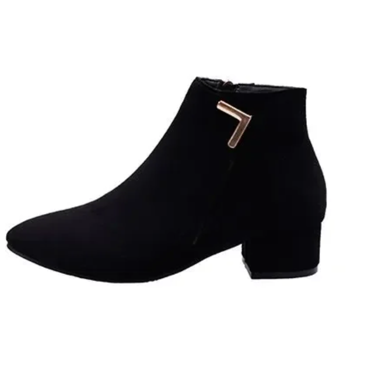 Valenzora | Ankle boots with pointed toe and side zipper, women's ankle boots
