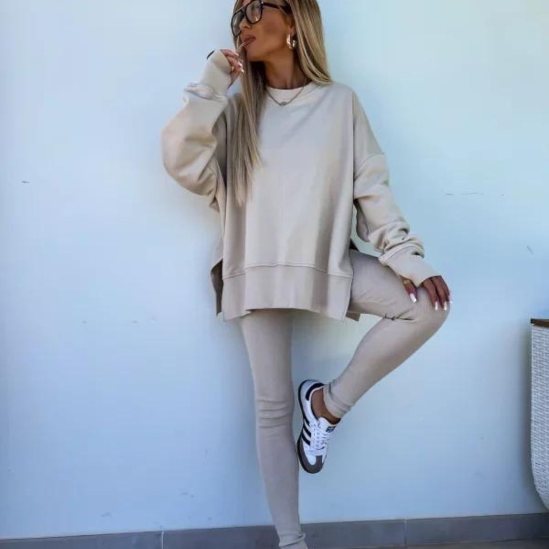 Valenzora | Kuscheliges Oversize-Sweatshirt und Leggings-Set