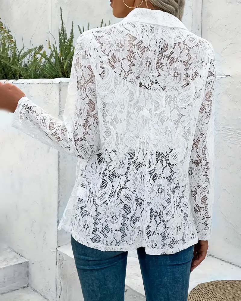 Valenzora | Eleganter Blazer mit Spitze