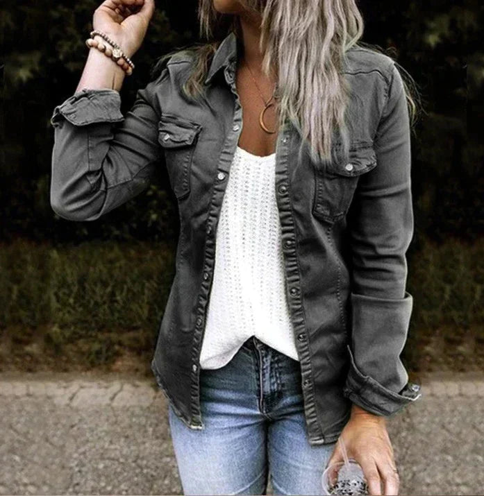 Valenzora - Casual denim soft jacket