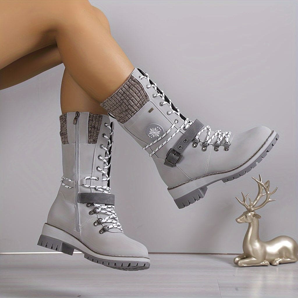 Valenzora – Elegante gestrickte Thermostiefel