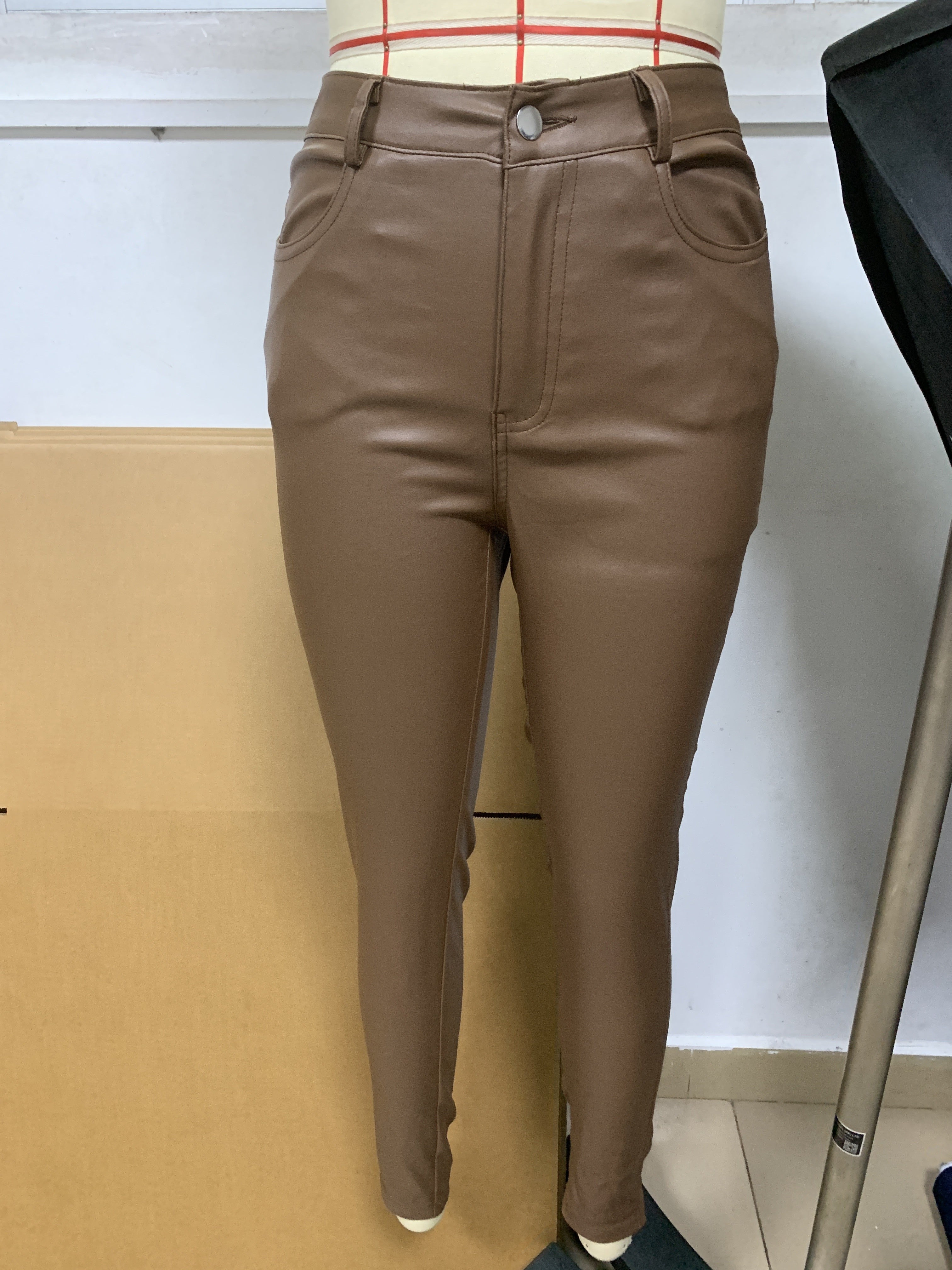 Valenzora | Coated High-Waisted Skinny Jeans