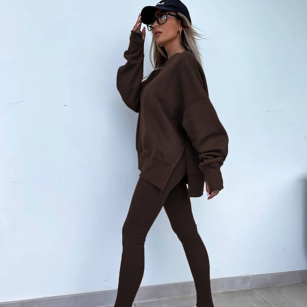 Valenzora | Kuscheliges Oversize-Sweatshirt und Leggings-Set