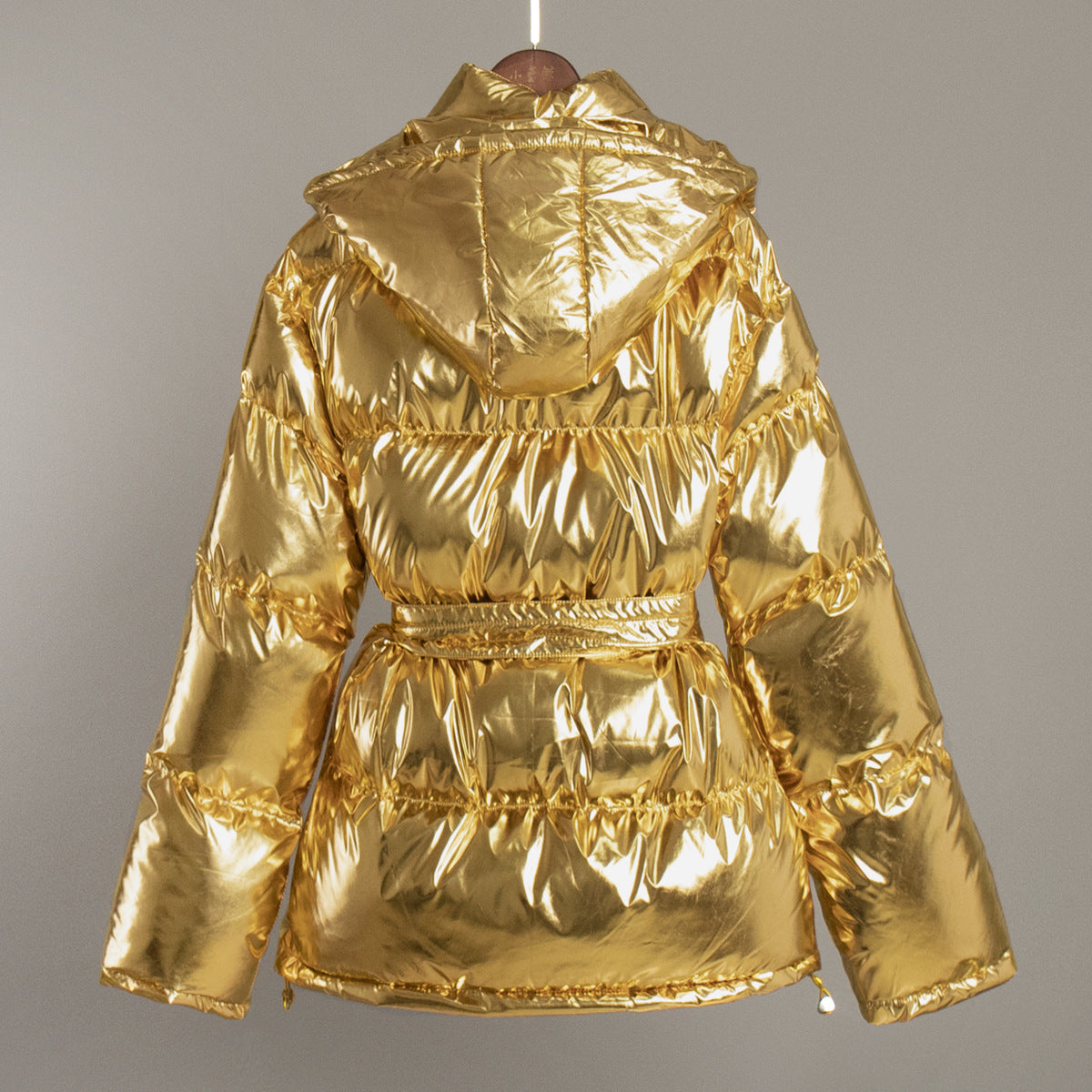 Valenzora | Cool Shiny Hooded Puffer Jacket