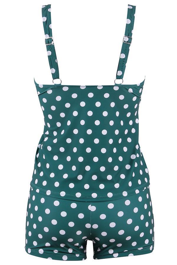 Valenzora | Polka Dot Tankini Set for Women