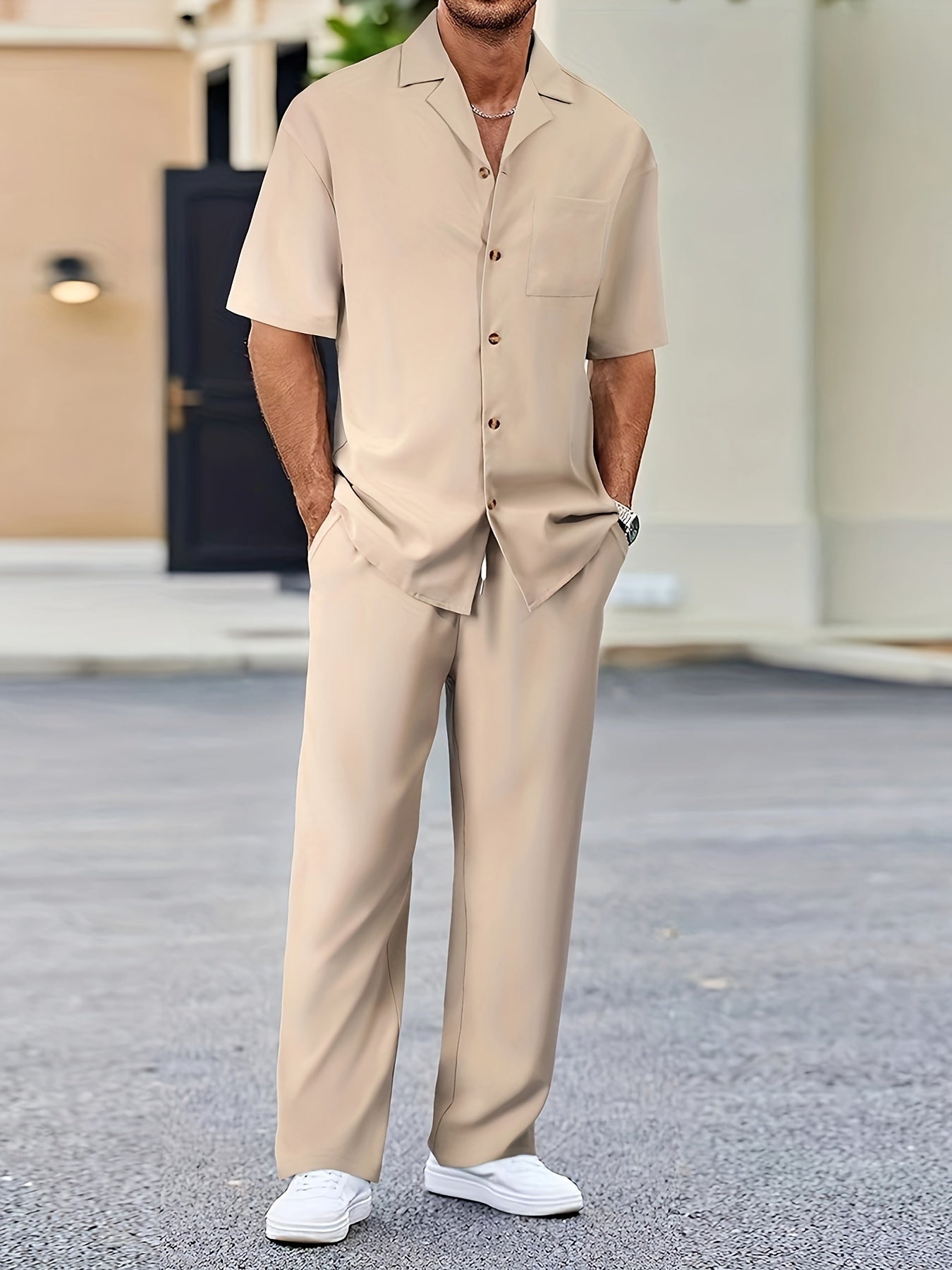 Valenzora | Summer outfit set in a single color