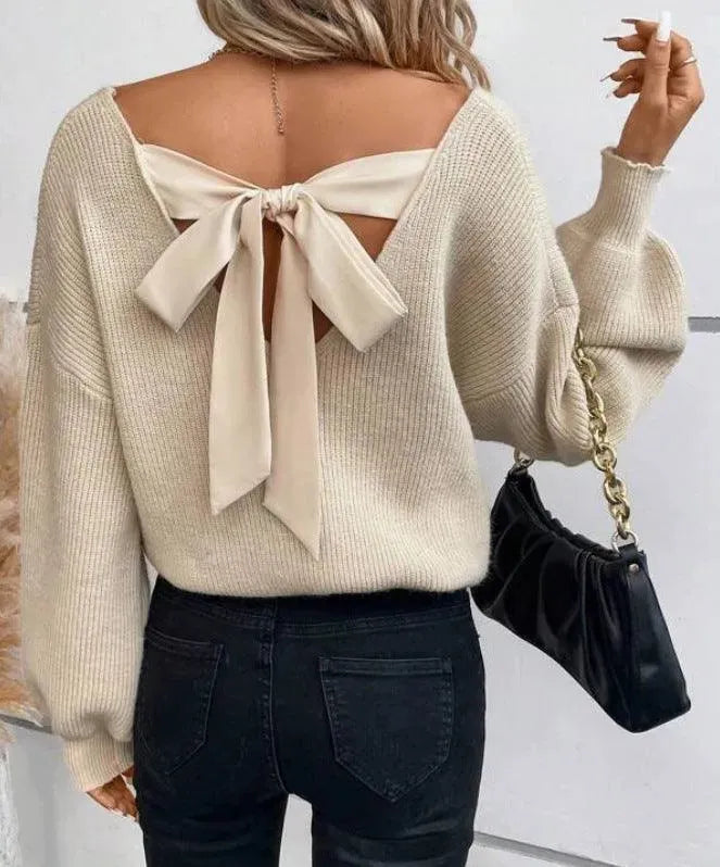 Valenzora | V-neck breide trui