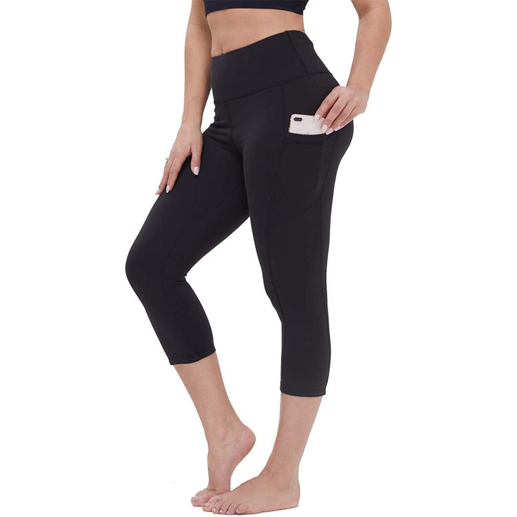Valenzora | Knee Length Pocket Capri Leggings 13''