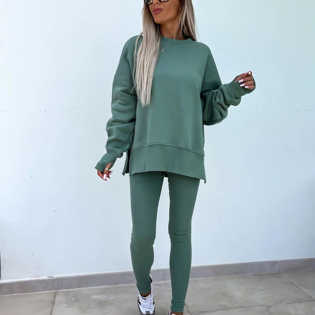 Valenzora | Kuscheliges Oversize-Sweatshirt und Leggings-Set