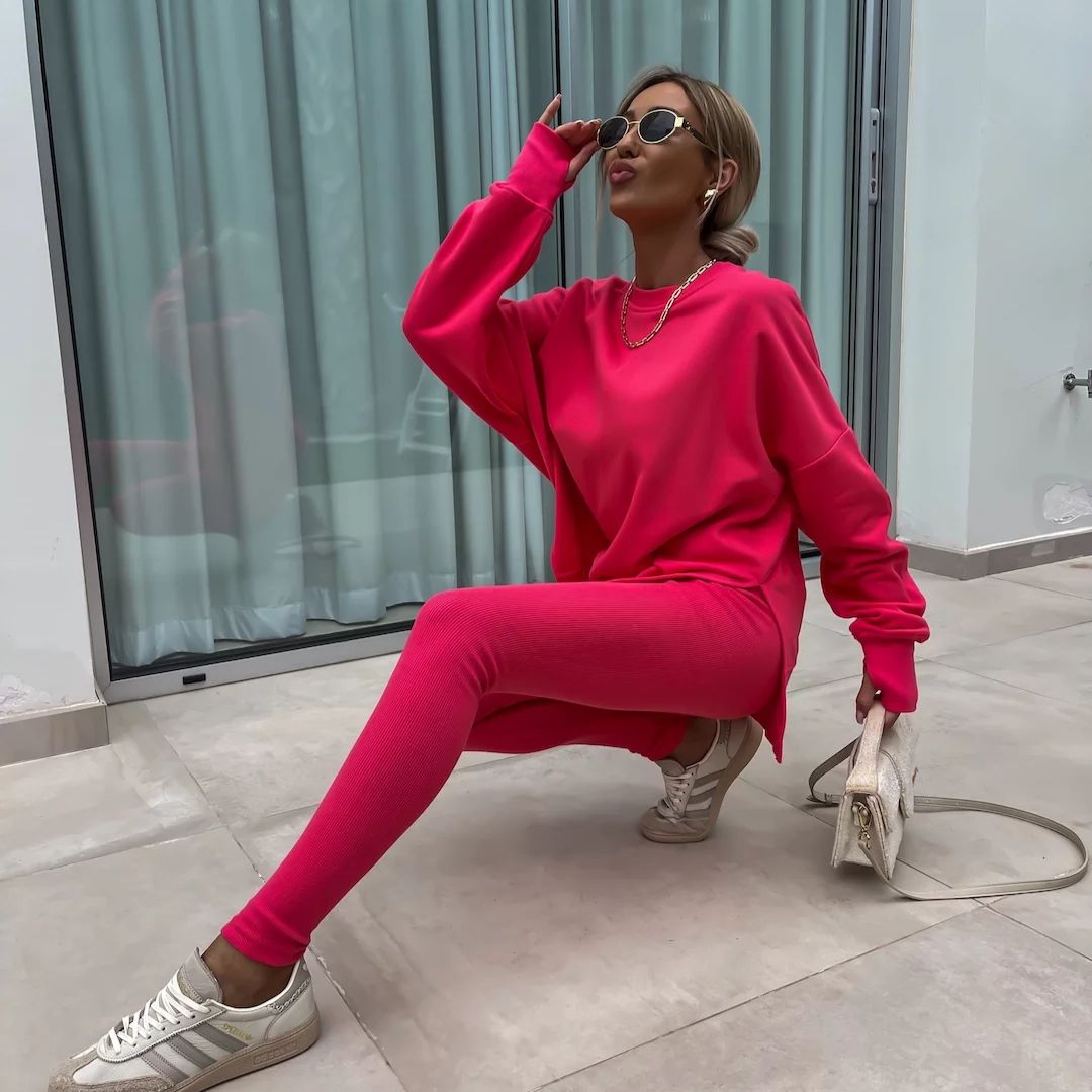 Valenzora | Kuscheliges Oversize-Sweatshirt und Leggings-Set