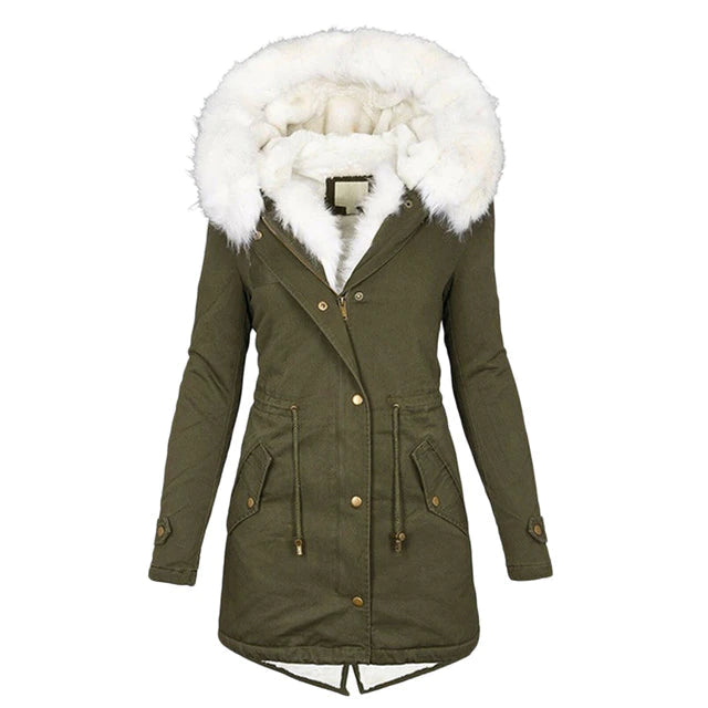 Valenzora | Padded Winter Jacket with Fur for Women