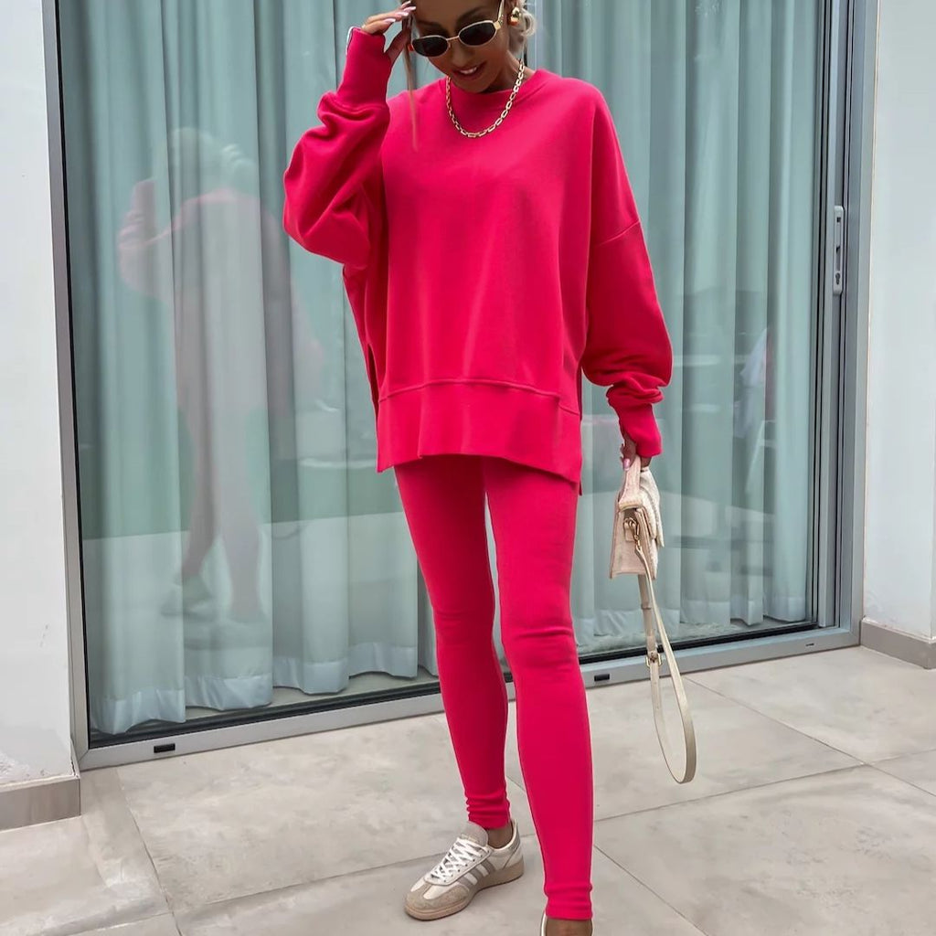Valenzora | Kuscheliges Oversize-Sweatshirt und Leggings-Set