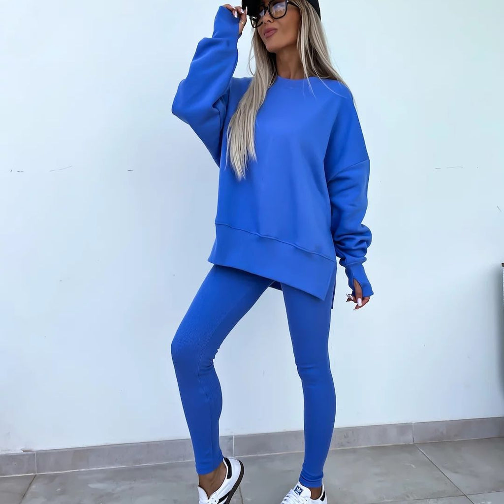 Valenzora | Kuscheliges Oversize-Sweatshirt und Leggings-Set