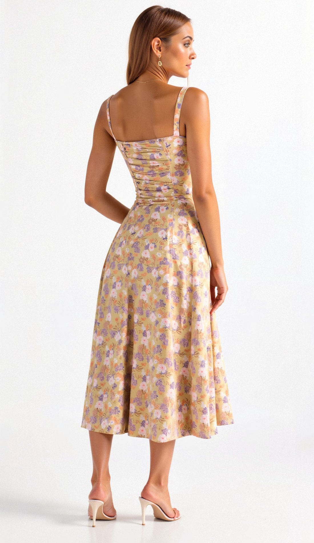 Valenzora | Geblümtes Midikleid für Damen