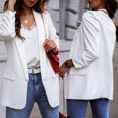Valenzora | Stylish women's blazers with single button closure, ideal for work