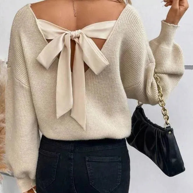 Valenzora | V-neck breide trui