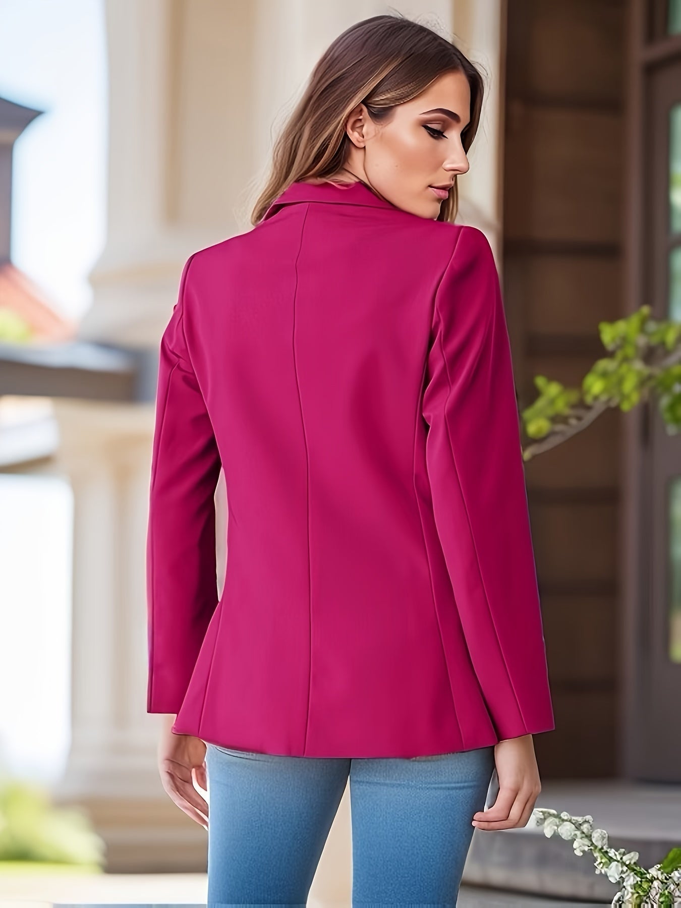 Valenzora | Elegante Herbstklassiker-Business-Blazer mit Seitentaschen für Damen