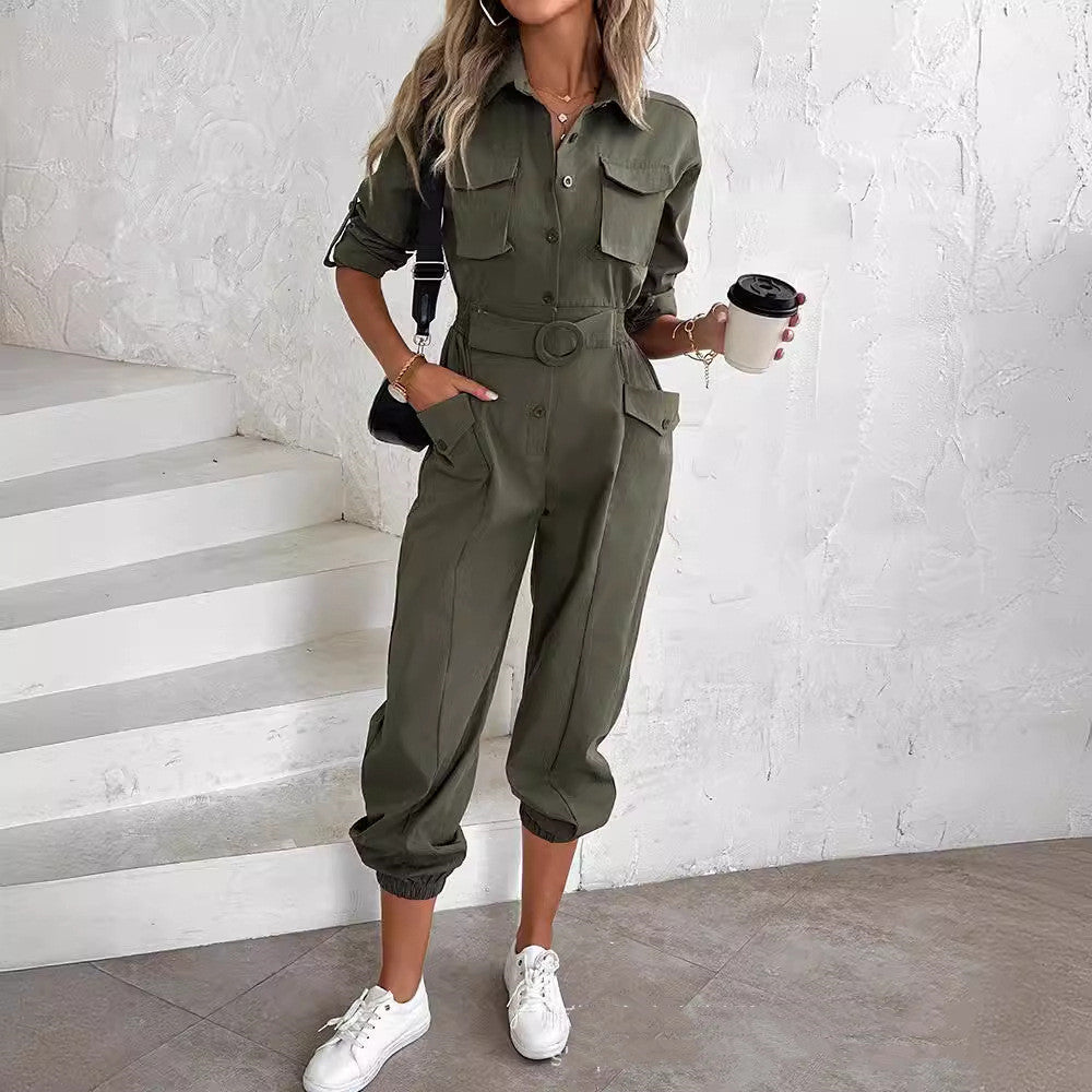 Valenzora Cargo Waist Jumpsuit for Women