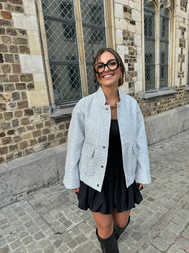 Valenzora | Sequin bomber jacket