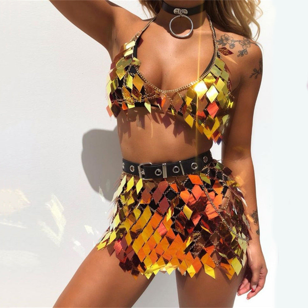 Valenzora | Two-piece sequin bra