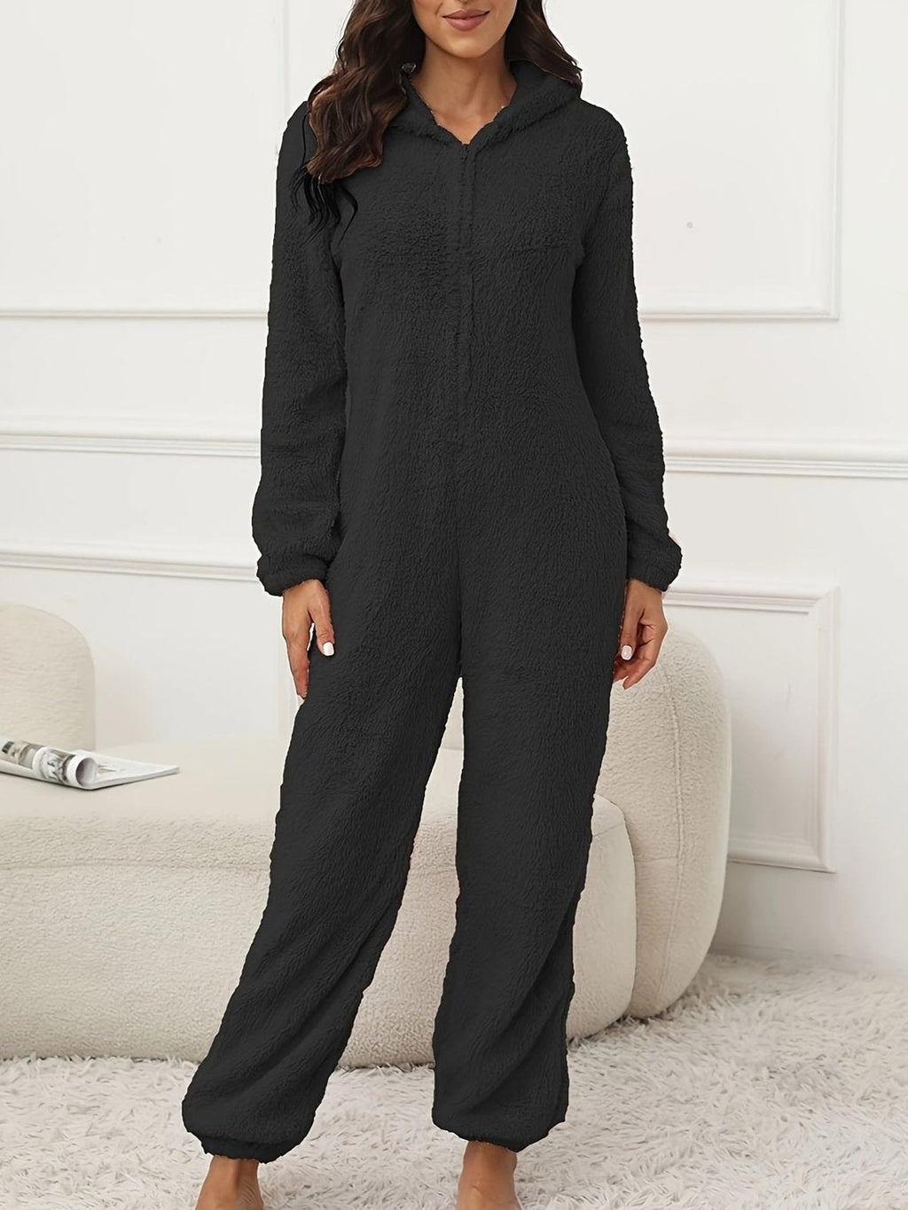 Valenzora | Hooded Lounge Jumpsuit For Stylish Winter Comfort For Women