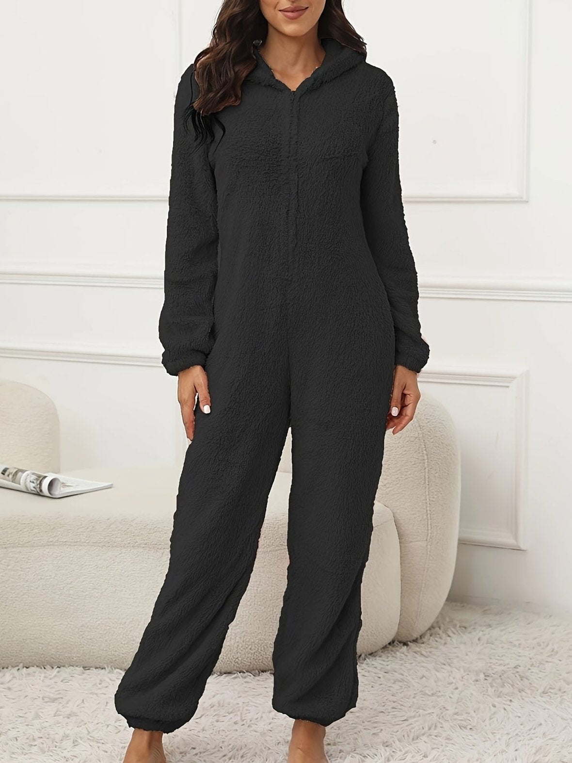 Valenzora | Hooded Lounge Jumpsuit For Stylish Winter Comfort For Women