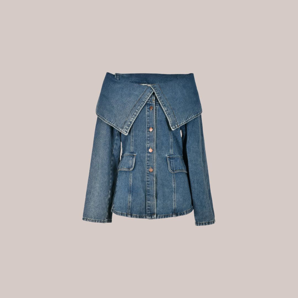 Valenzora – Stylische Jeansjacke mit Knopfdetails