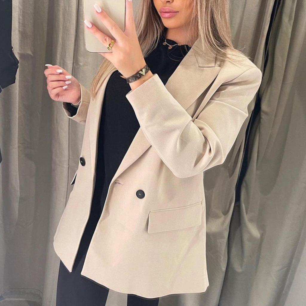 Valenzora | Bequemer, trendiger Longblazer für den Herbst