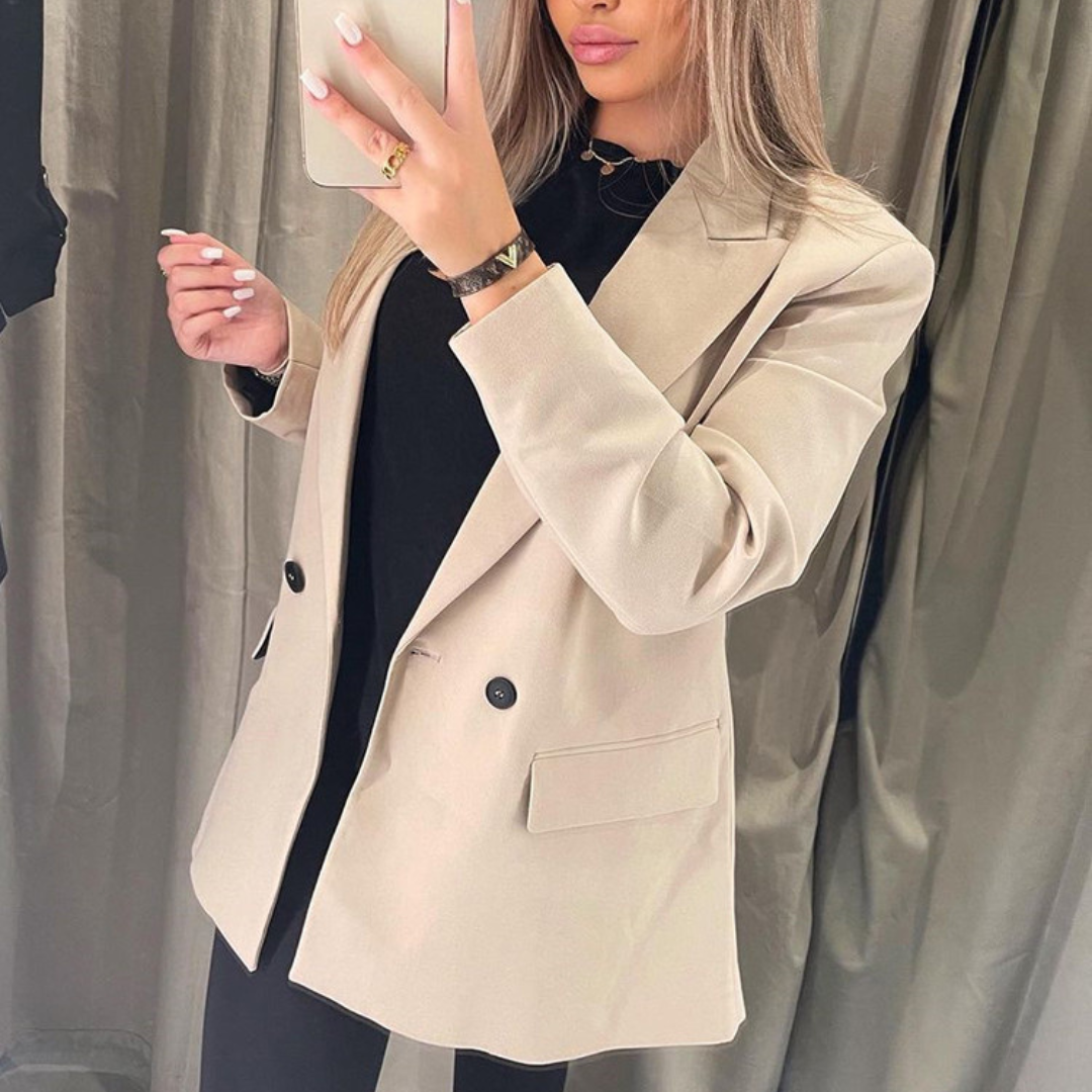 Valenzora | Bequemer, trendiger Longblazer für den Herbst