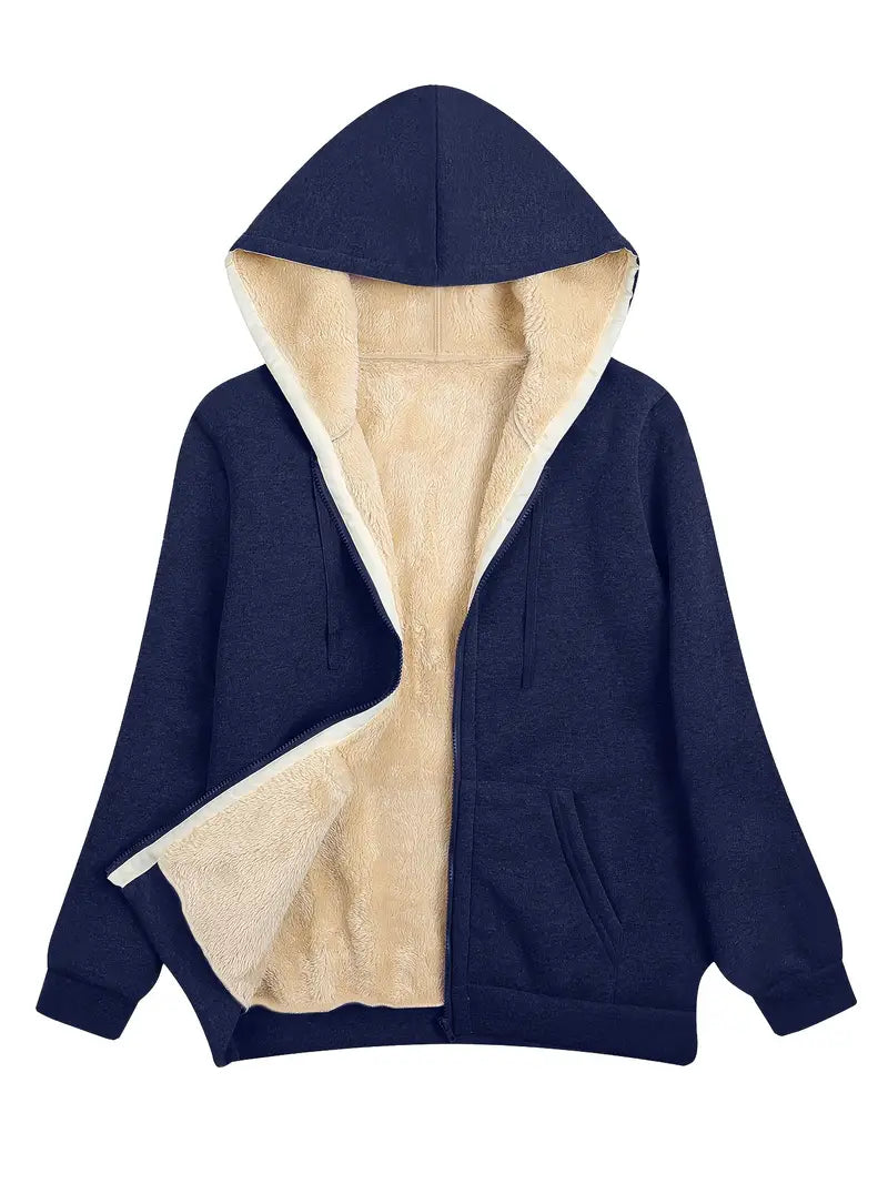 Valenzora | Warm and soft hooded jacket for women | Perfect for winter