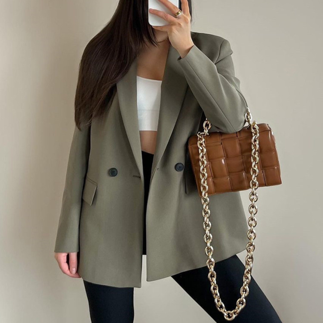 Valenzora | Bequemer, trendiger Longblazer für den Herbst