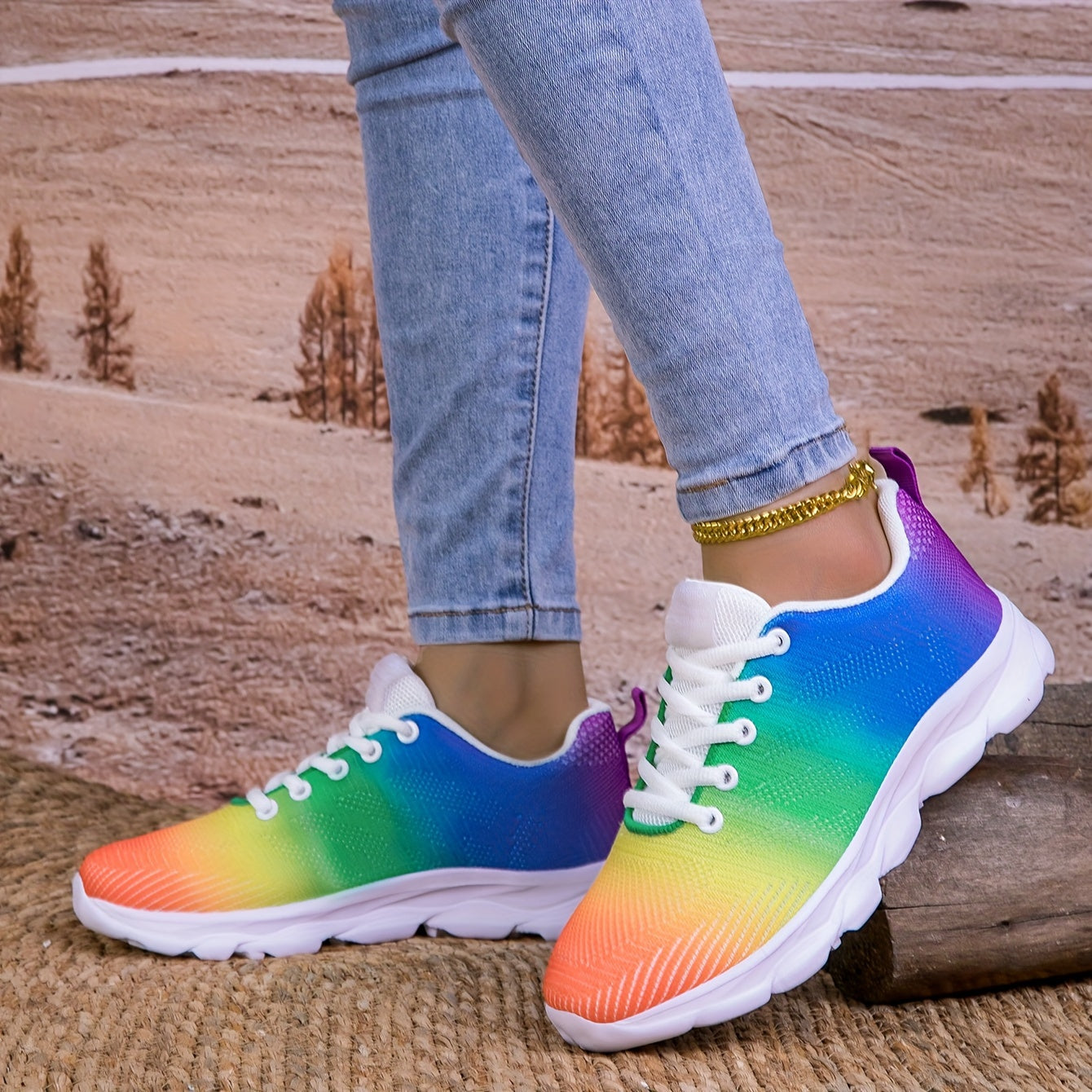 Valenzora | Breathable knitted women's sneakers