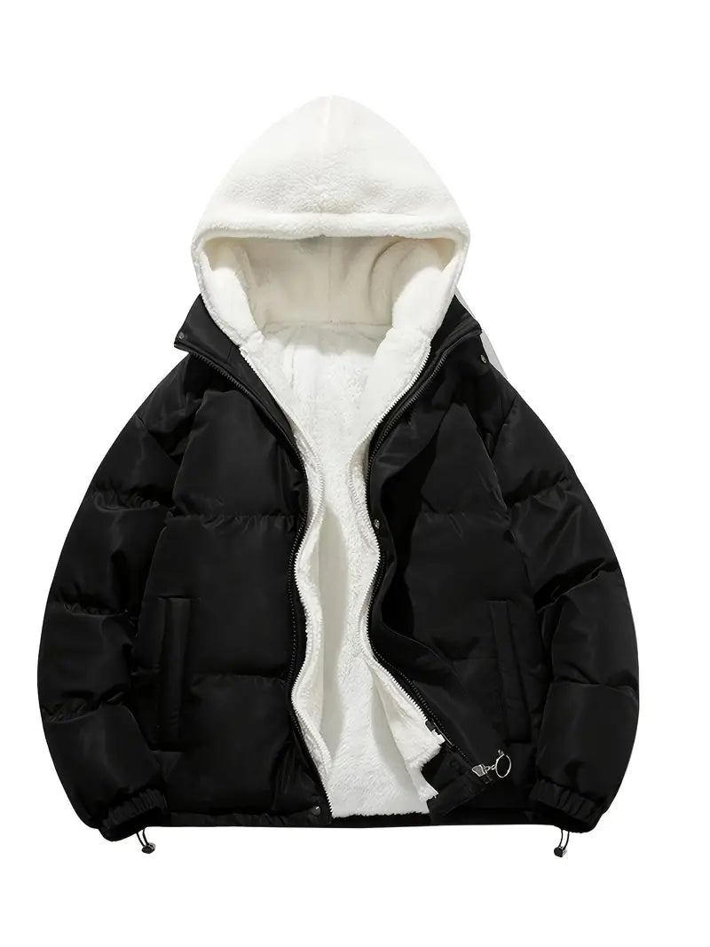 Valenzora | Long-sleeved fleece hooded jacket with pockets