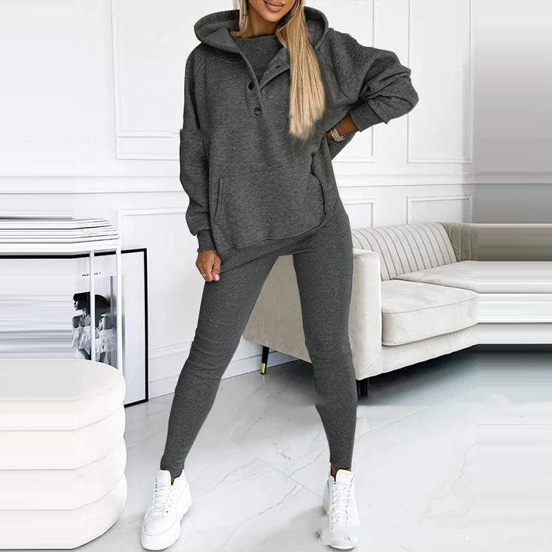 Valenzora | 3-Piece Women's Sports Set for Autumn and Winter