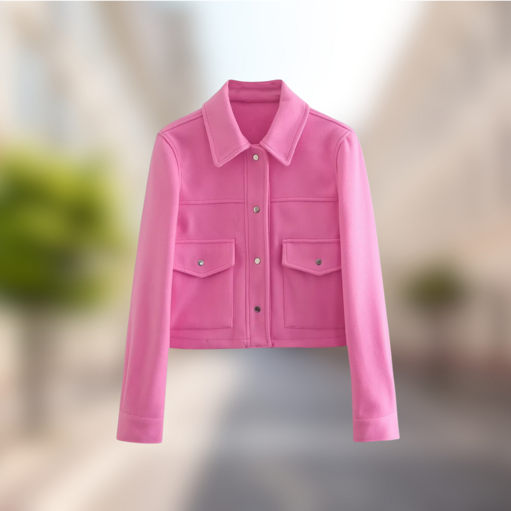 Valenzora | Casual women's jacket in a wool look for autumn