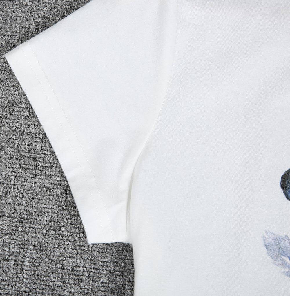 Valenzora | Feder-T-Shirt mit kurzen Ärmeln