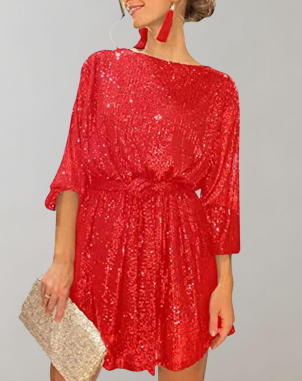 Valenzora - Glittering sequin dress for women