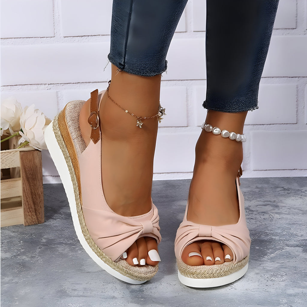 Valenzora | Orthopädische Keilsandalen mit Zehenöffnung
