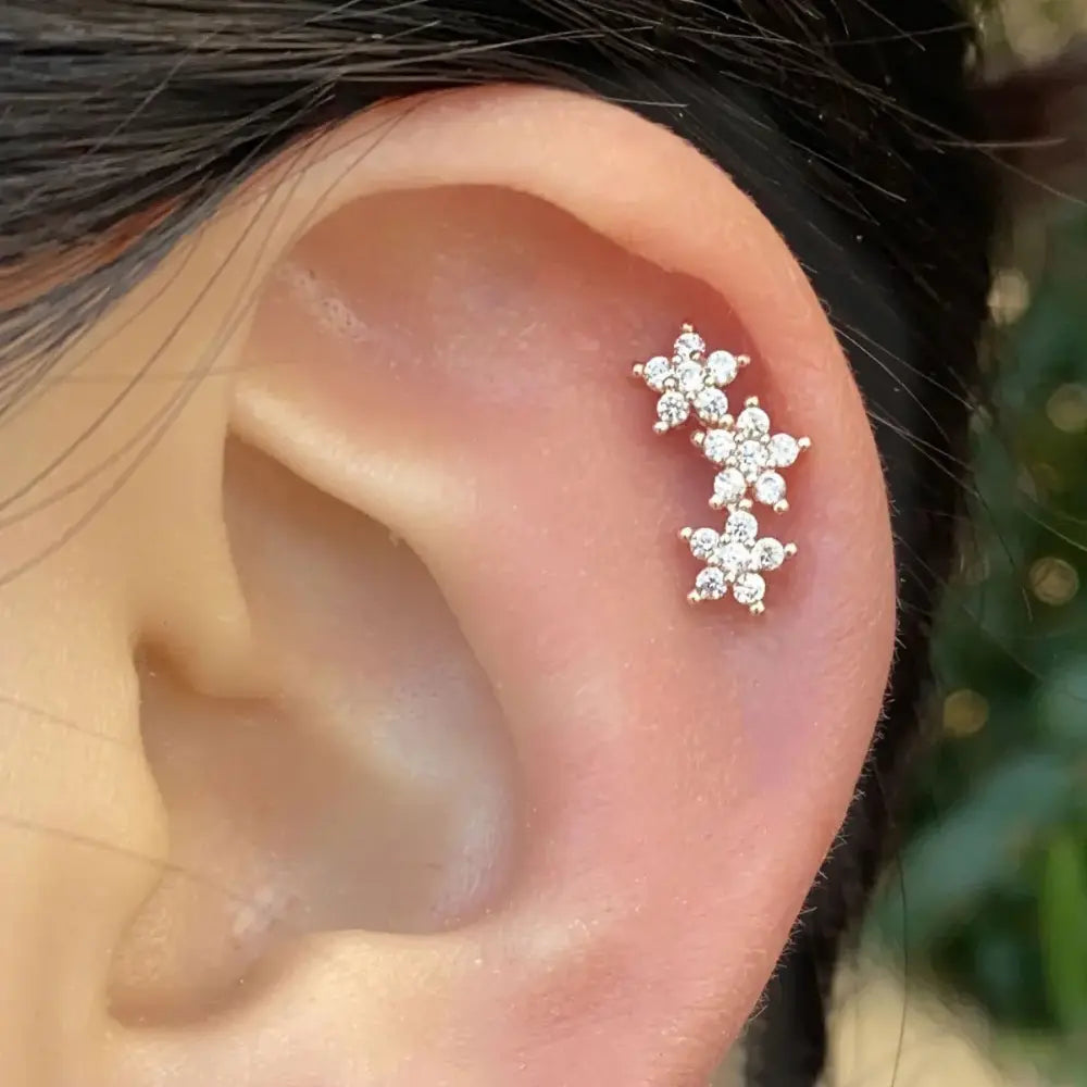 Valenzora | Tragus Helix 925 Silver Earrings for Women