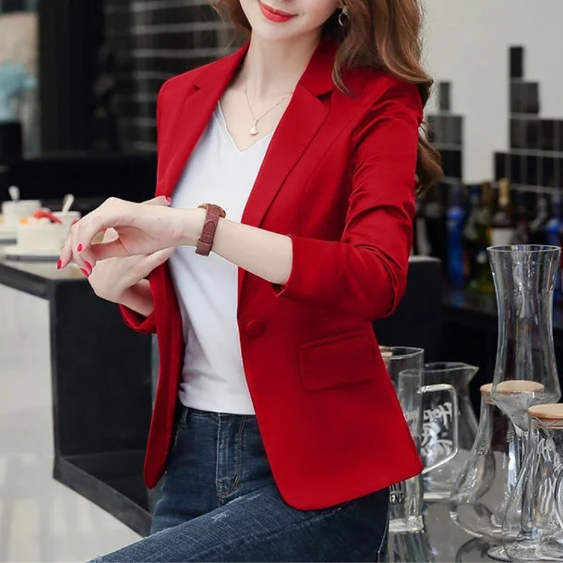 Valenzora | Elegant women's blazer with long sleeves, ideal for work