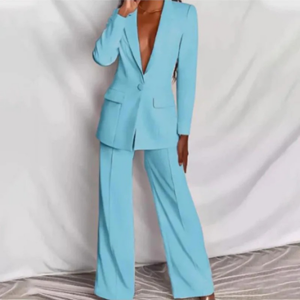 Valenzora | Long-sleeved blazer and trousers set for women