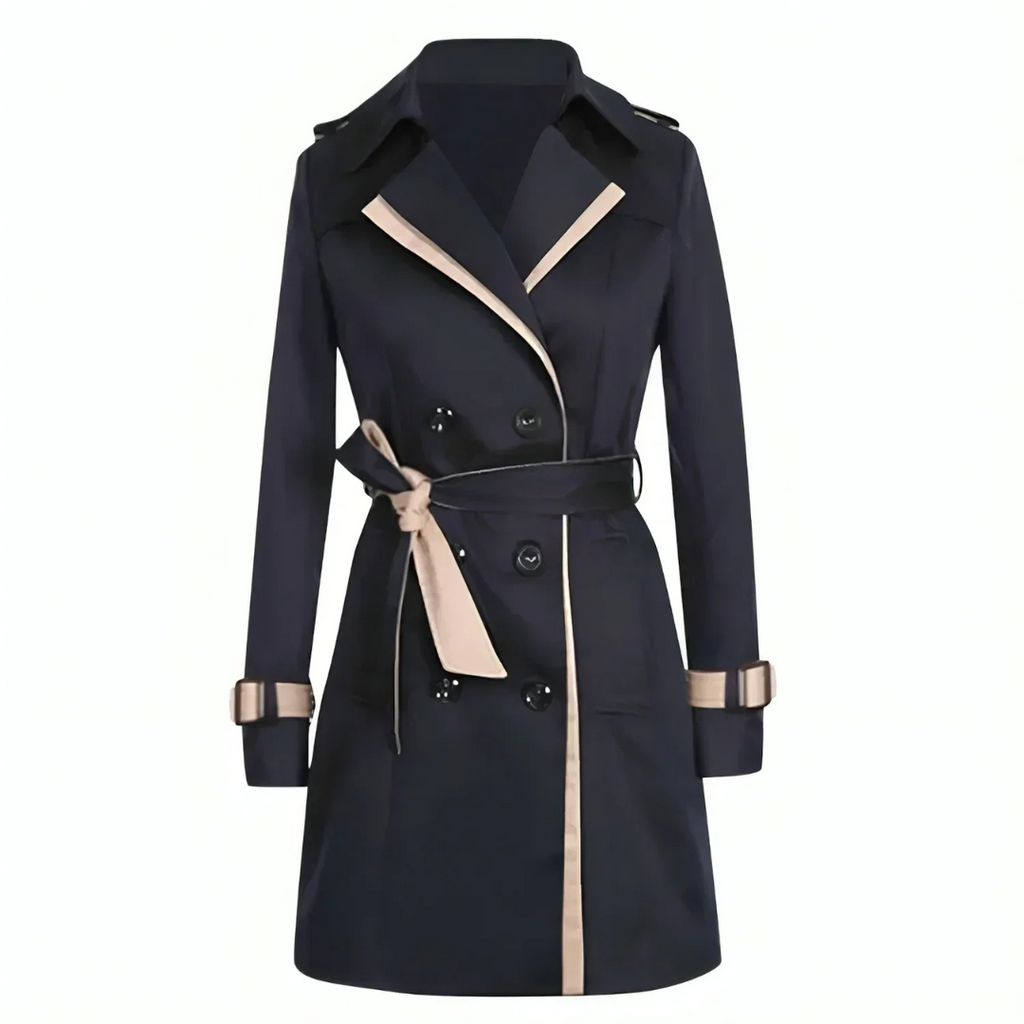 Valenzora | Long, loose-fitting trench coat for women, stylish