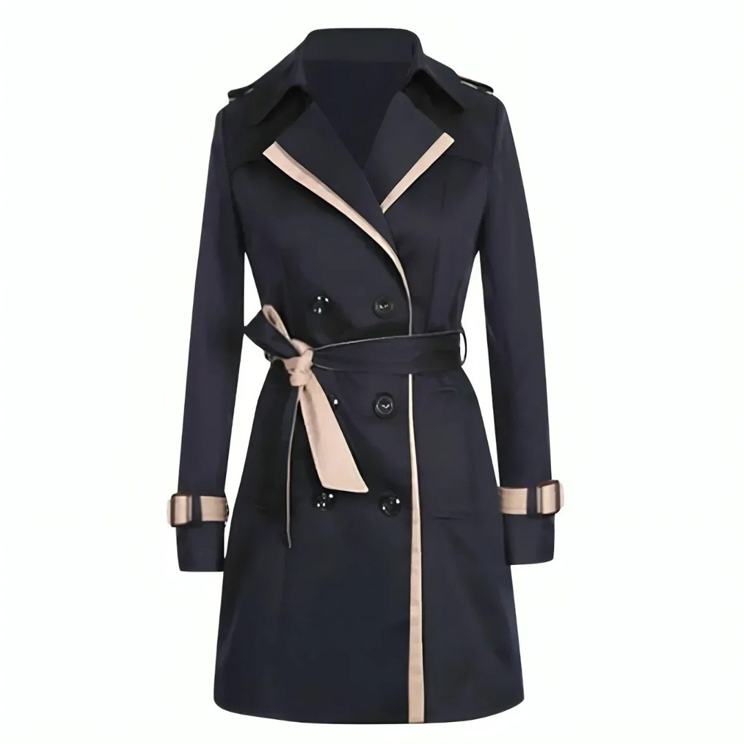 Valenzora | Long, loose-fitting trench coat for women, stylish