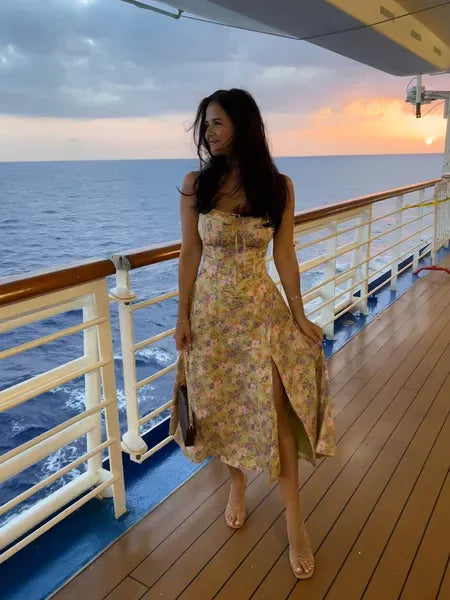 Floral corset dress