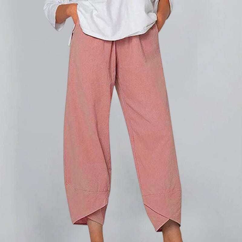 Valenzora | Women's Trousers Lightweight Cotton and Linen Women's Summer Comfort