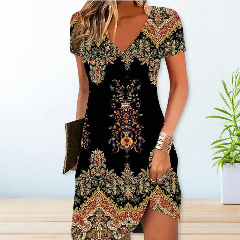 Valenzora | Stylish dress with boho print