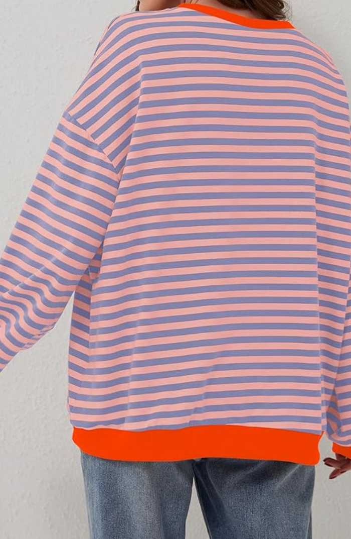 Valenzora | Oversized gestreifter Pullover
