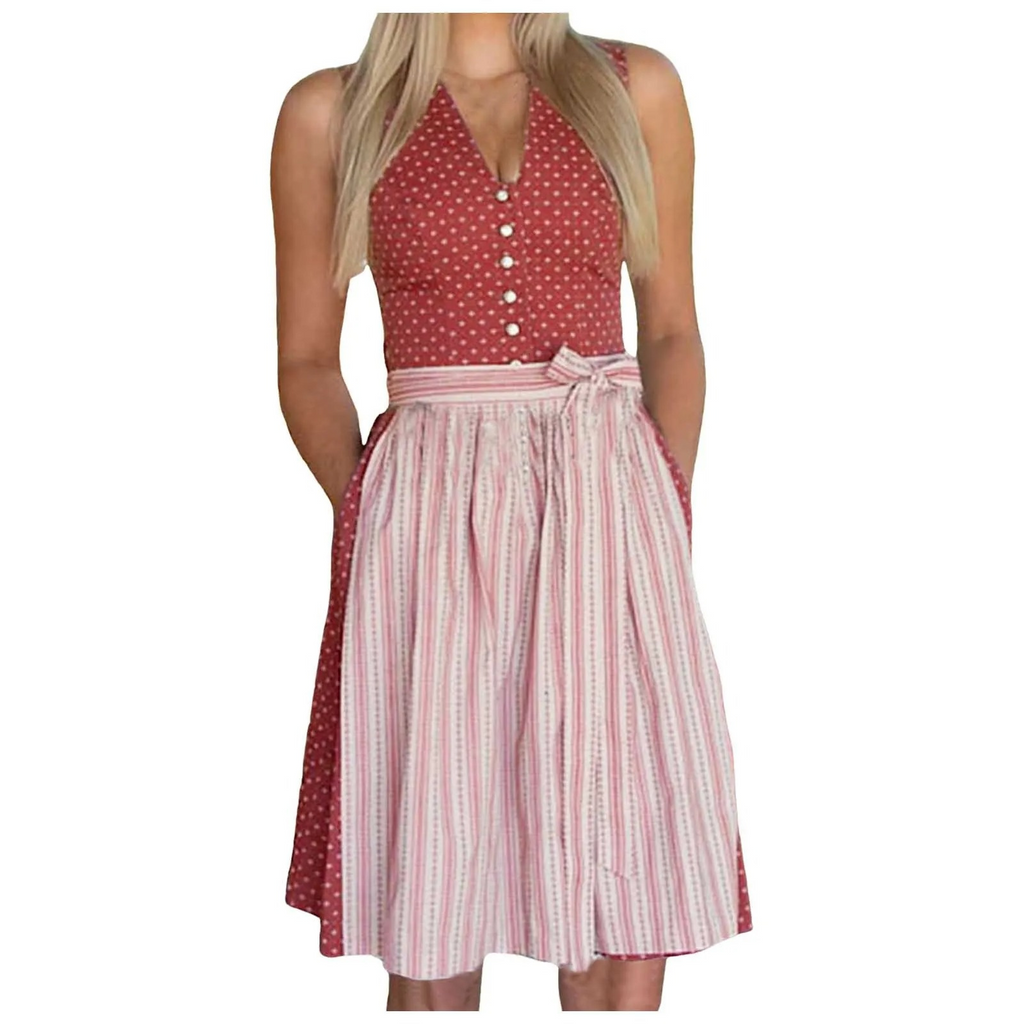 Valenzora | Women's traditional outfit with waist belt and embroidery