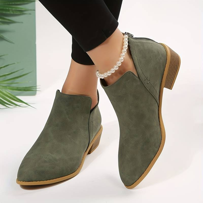 Valenzora | Women's Elegant Ankle Boots Comfortable Leather Ankle Boots For Women
