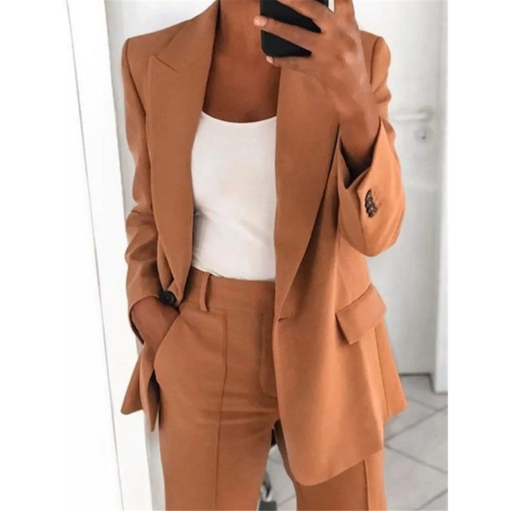 Valenzora | Long Sleeve Office Blazer for Women